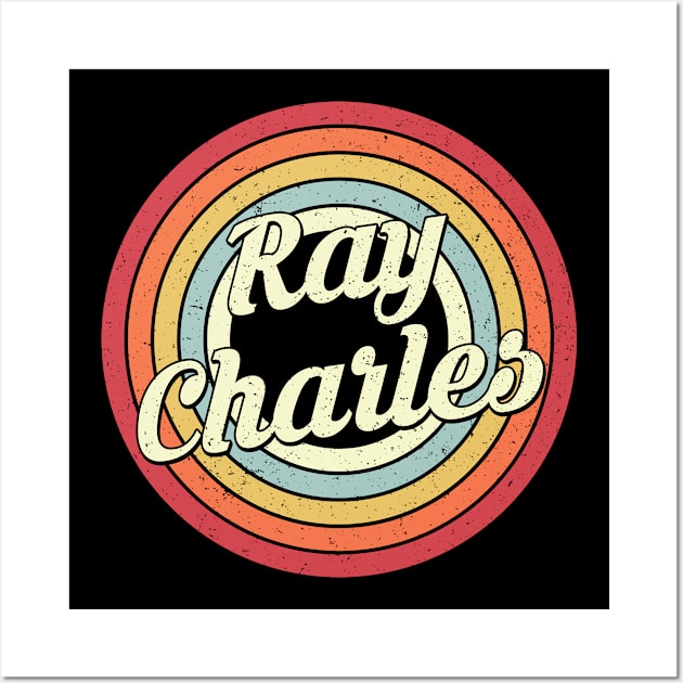 Ray Proud Name Retro Rainbow Tribute Wall Art by Alien Landscape Store